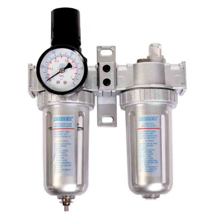 Combined regulator airfilter watertrap & lub. RD-AF02