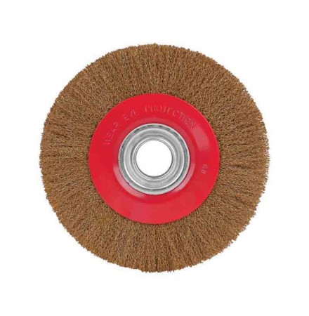 Wire wheel brush brassed ø125mm for bench ginder