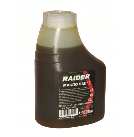 Масло SAE30 600ml RAIDER