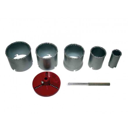 Holesaw for ceramics ø33-83mm 7pcs. kit